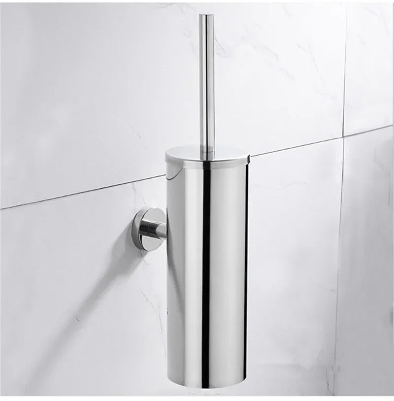 304 stainless steel toilet brush with base
