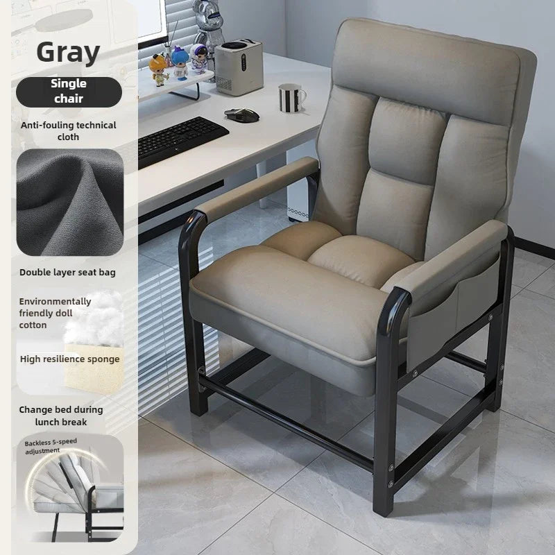Reclining chair office lunch break folding chair
