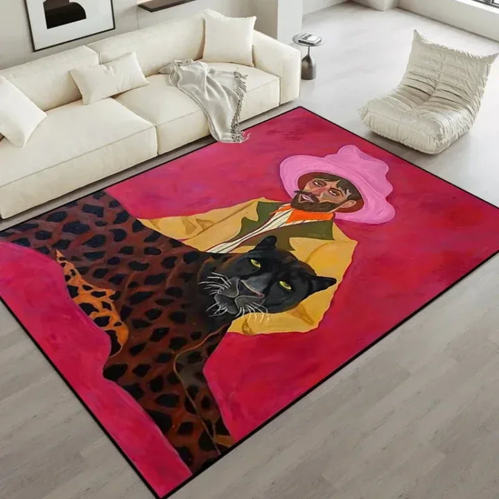 VIKAMA Art Retro Abstract Crystal Pile Carpet