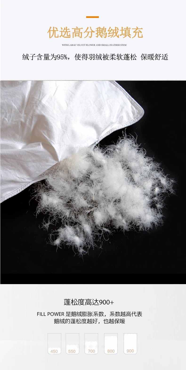 100% white goose down comforter