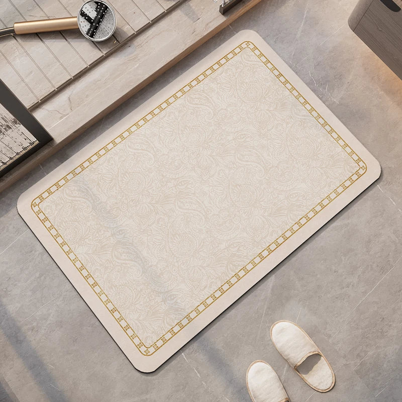 Non-Slip Diatomite Bath Mat Bathroom Foot Mats