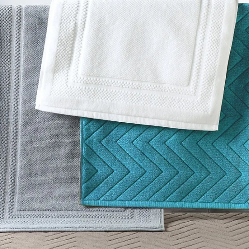 Inyahome Luxury Bath Mats Floor Towel 100% Cotton