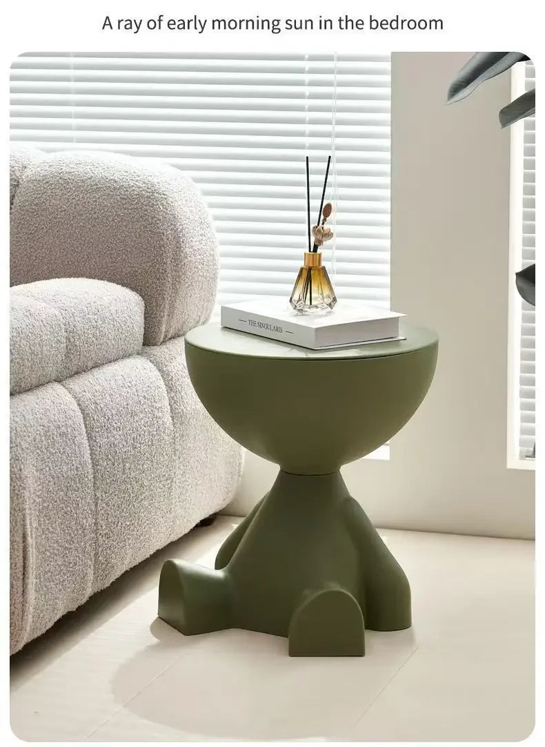 Light Luxury Cartoon Sofa Edge Table Creative Flat Head Coffee Table