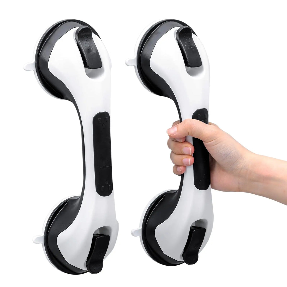 TAILI 1/2pcs Shower Grab Bars for Seniors Suction Cup 12 inch Grab Bars