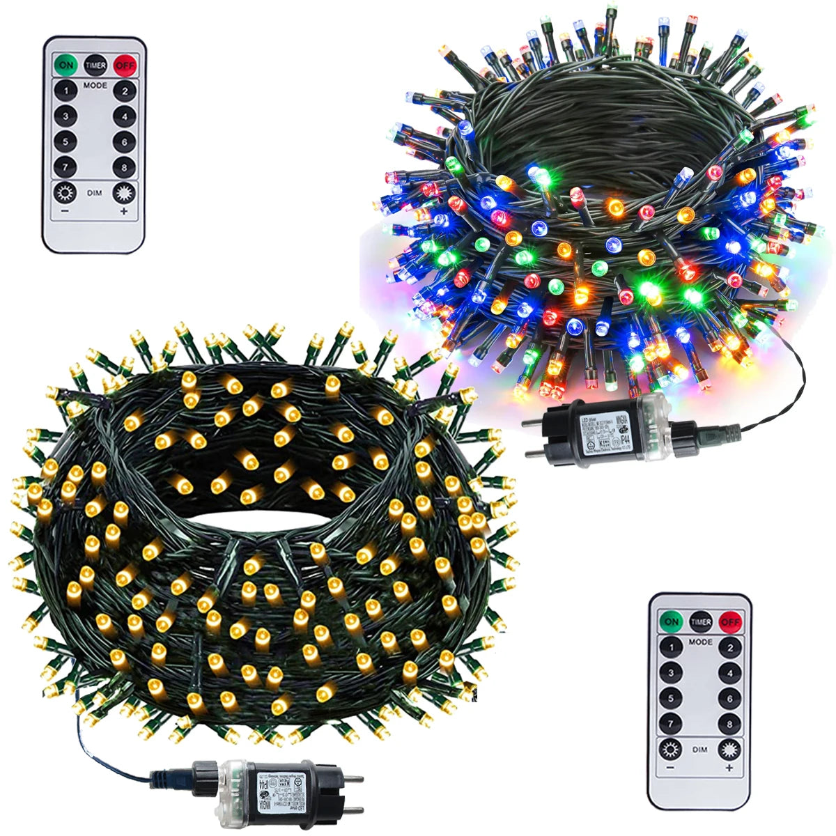 100M 100-800LEDs Outdoor LED Fairy String Lights Christmas Lights
