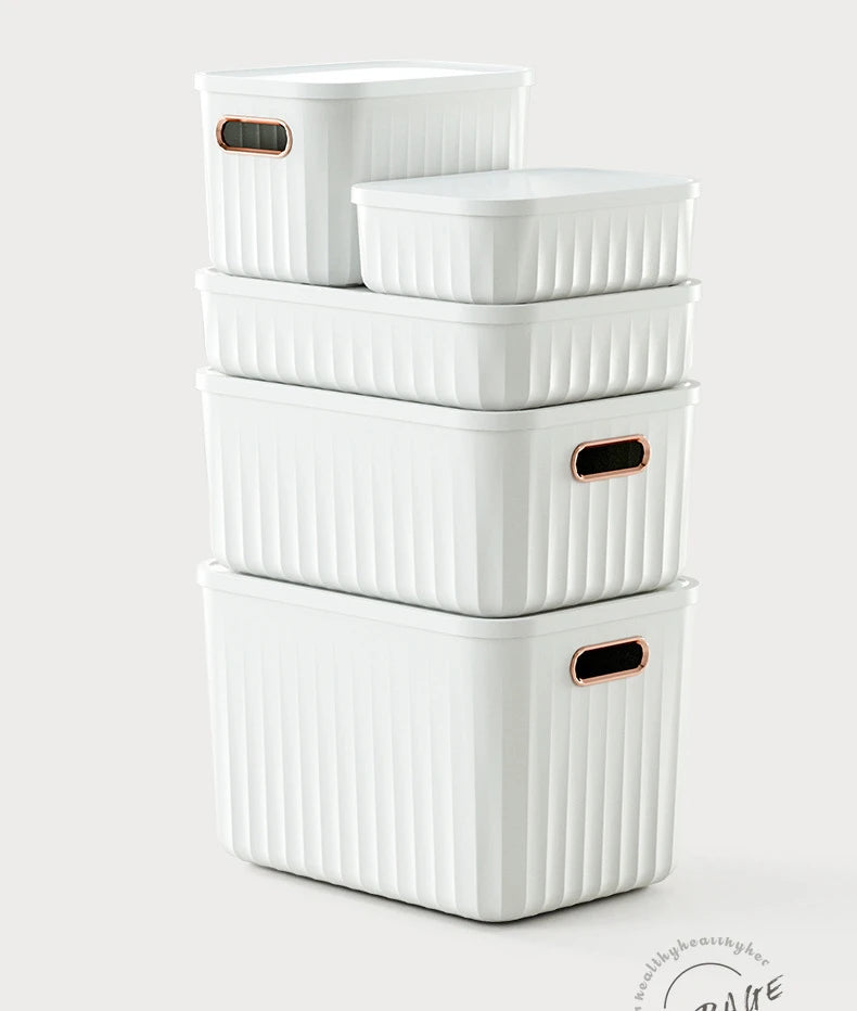 Sundries Storage Boxes with Lid Light Luxury Snacks Toys Storage