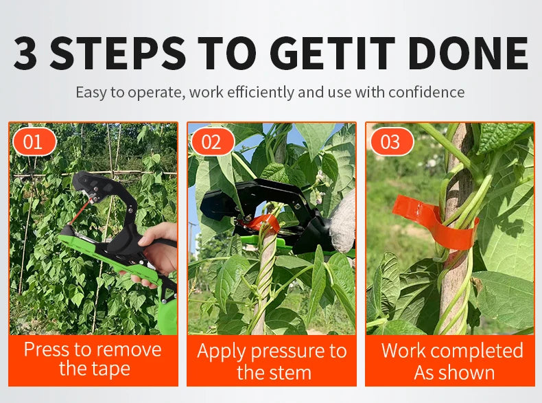 Onnfang Garden Hand Tying Machine Plant Lightweight Garden Tools