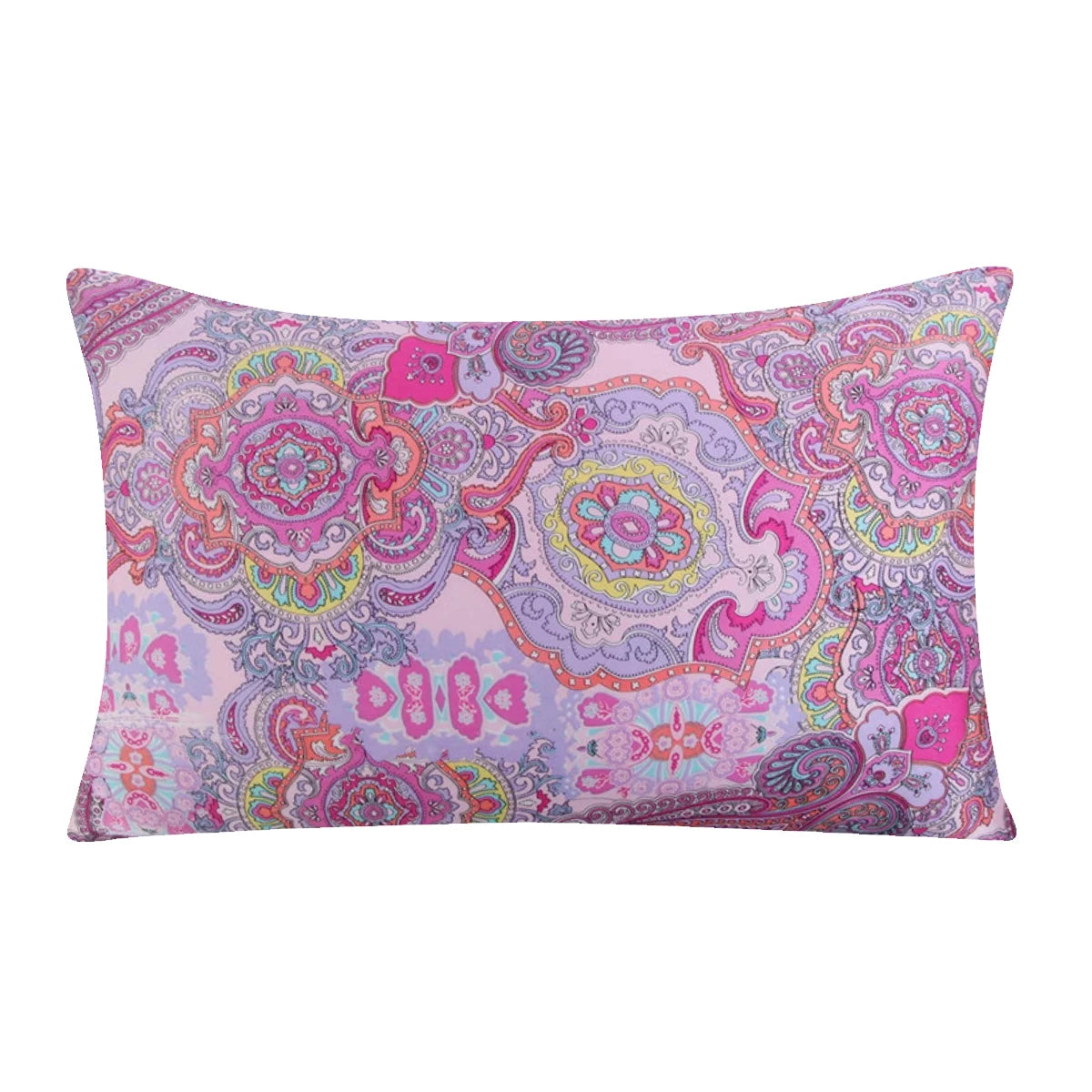 New 100% Nature Mulberry Floral Silk Pillowcase Zipper Pillow Case