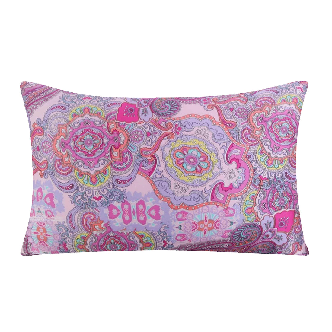 New 100% Nature Mulberry Floral Silk Pillowcase Zipper Pillow Case