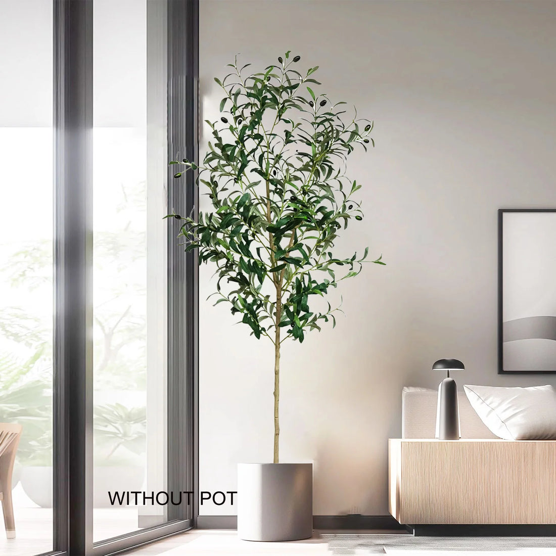 120-180CM Artificial Olive Tree Branch Without Pot Modern Minimalist Fake Plant