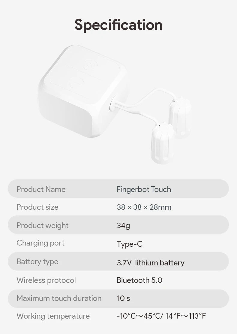 Tuya Fingerbot for Touch Screens Smart Life BLE Wireless
