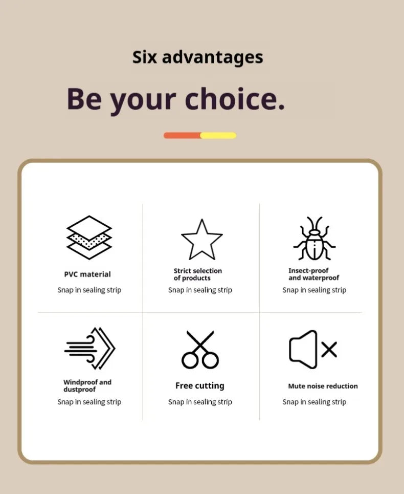 PVC Flexible Door Bottom seal Strip Weatherstrip Under Door Draft Stopper