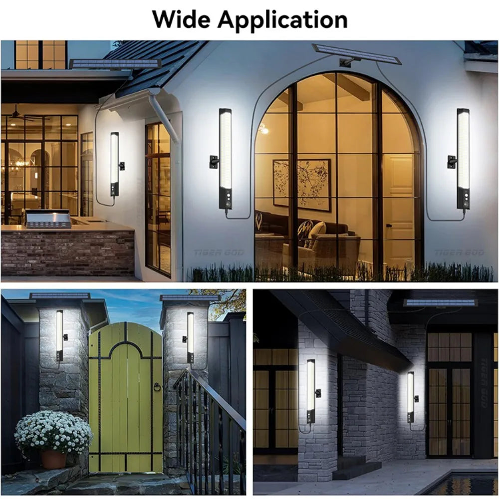 316/158 LED Solar Lamp Motion Sensor Outdoor Camping Wall Light