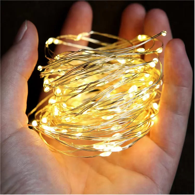 1/5/10pcs Fairy Lights String Button Battery Light