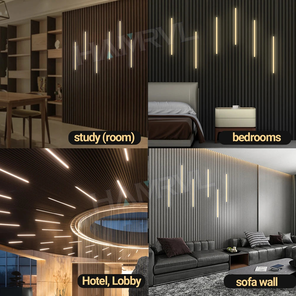 LED Light Kit Touch Dimming Aluminum Strip Lamp