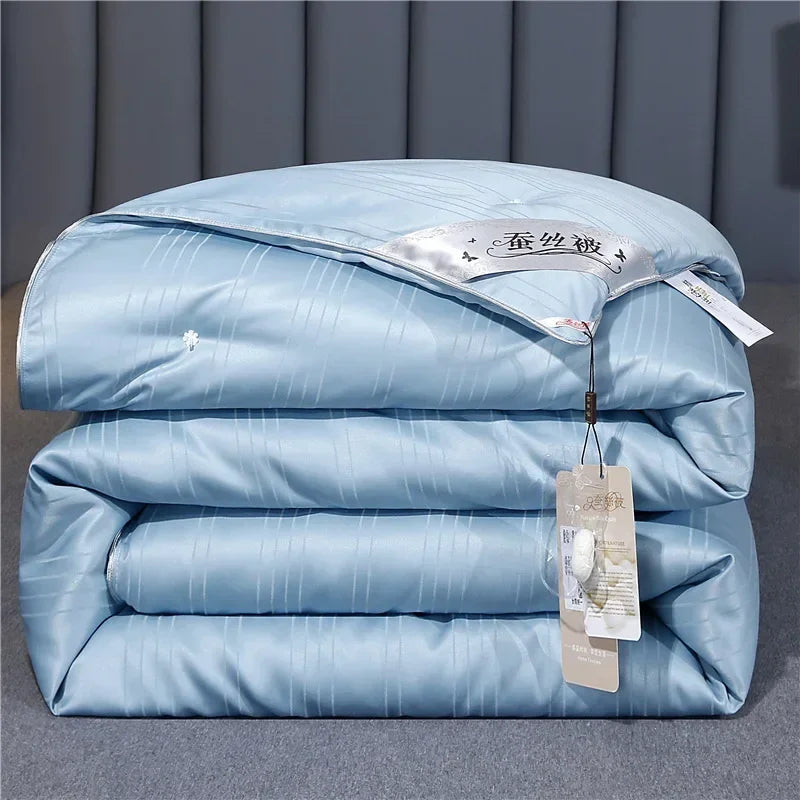 Natural Mulberry Silk Duvet Luxury Queen King Size Comforter