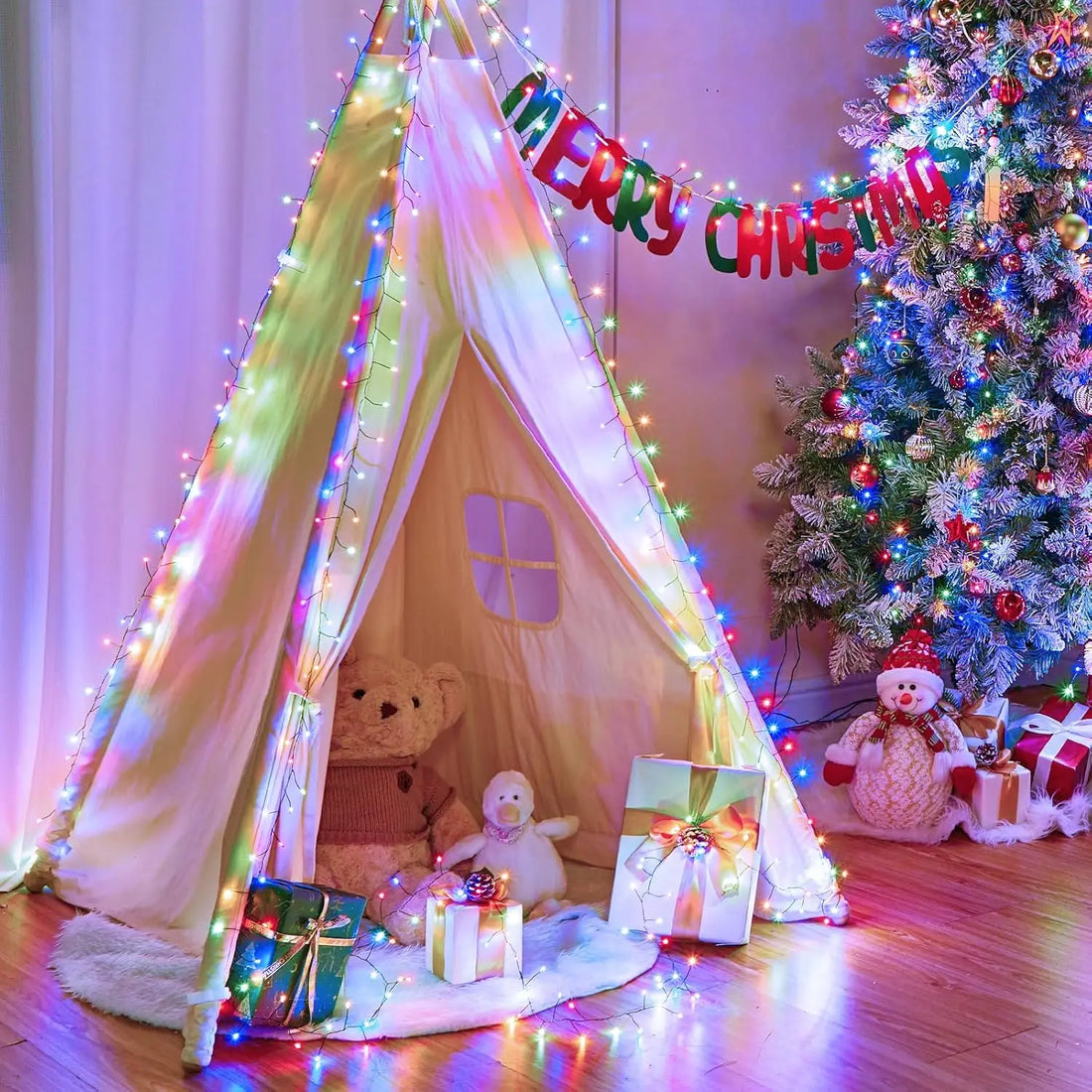 LED Firecracker String Lights 30-75M Garland Fairy Lights EU/US