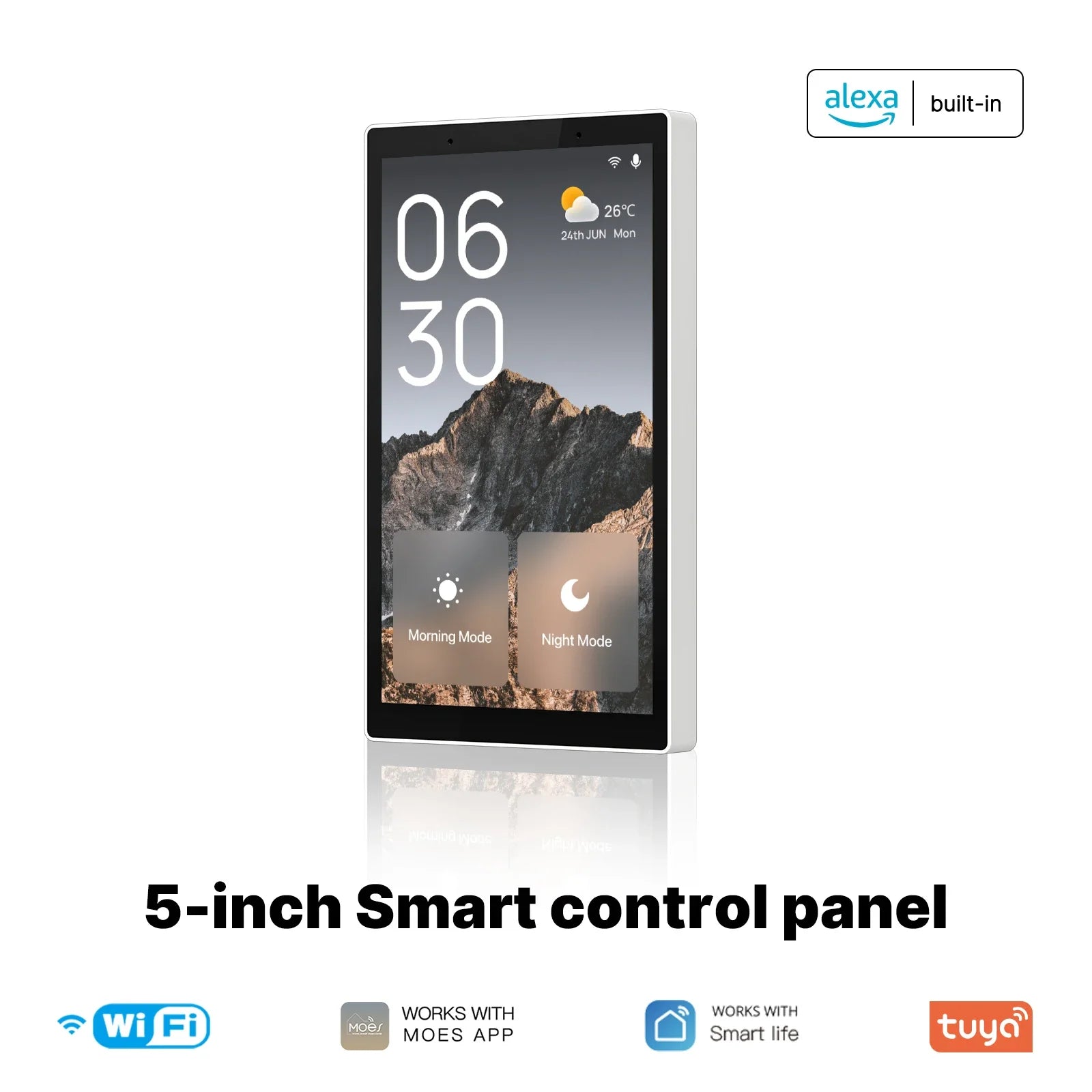 MOES Tuya Wifi Smart 5-inch Touch Screen Voice Control