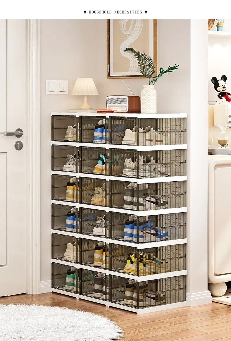 Dustproof 6 Layers Foldable Shoes Box