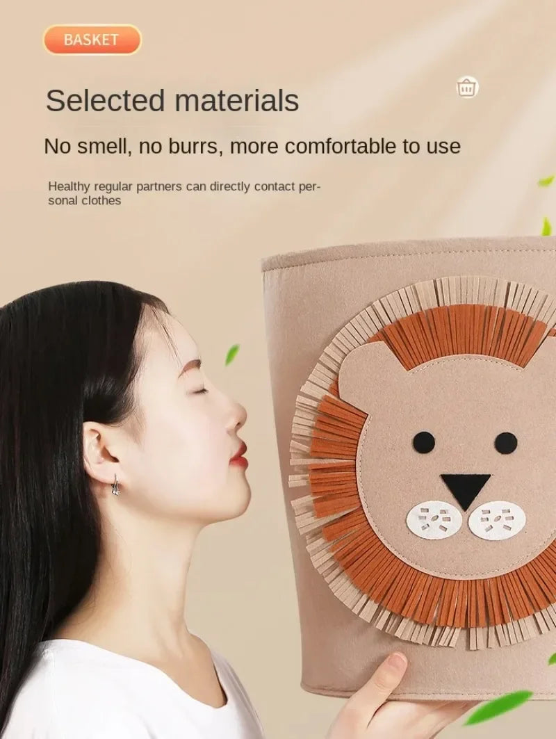 1/2/3/5PCS Baby Storage Basket Panda Dinosaur Cartoon