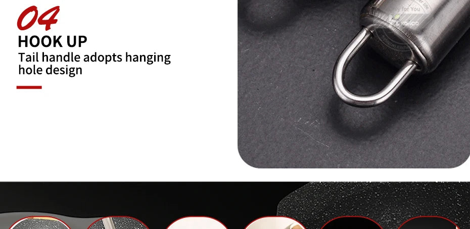 KONCO 6 Pieces Kictche Cooking Utensil Set Stainless Steel Cookware Set