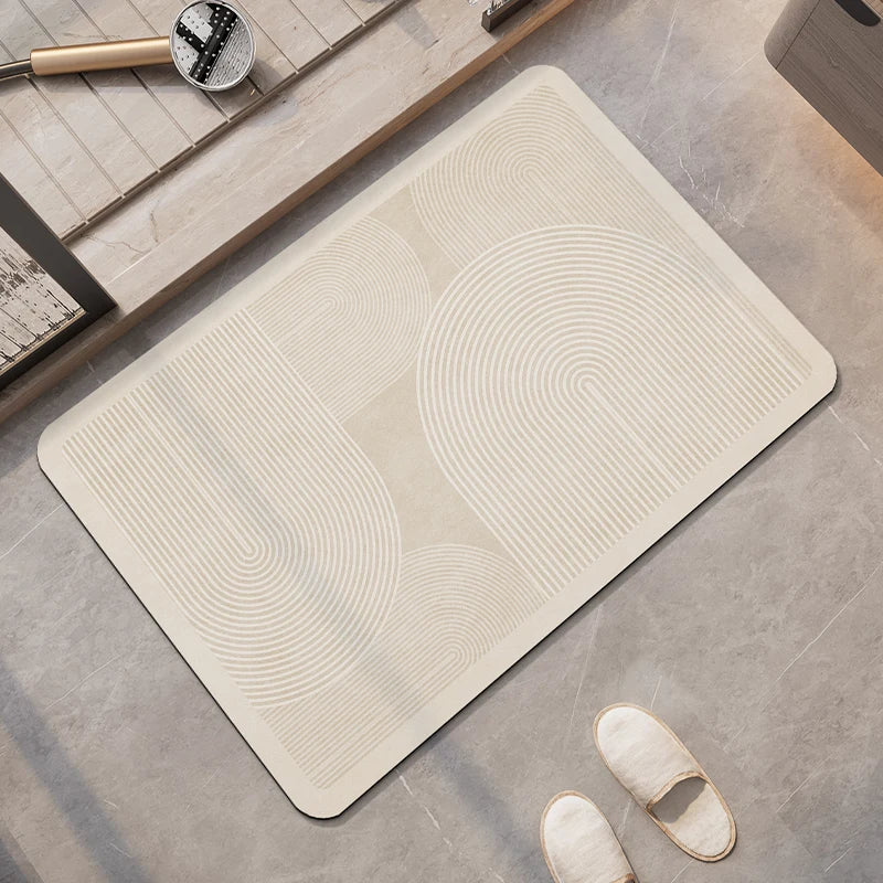 Non-Slip Diatomite Bath Mat Bathroom Foot Mats