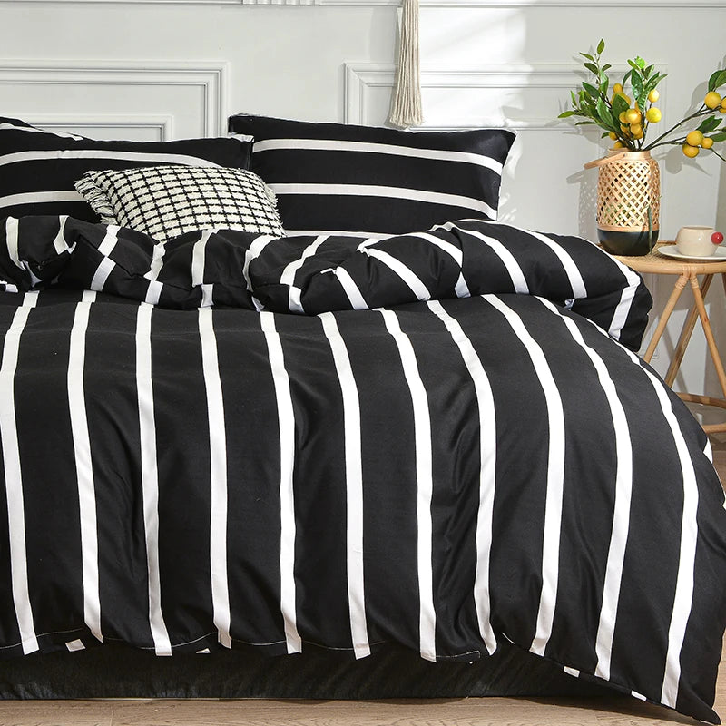Black Marble Duvet Cover Sets Single/Queen/King Comforter