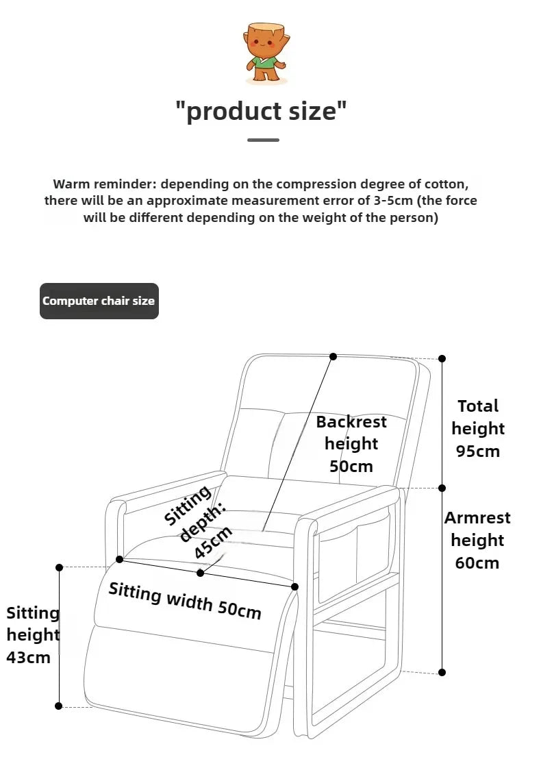 Reclining chair office lunch break folding chair