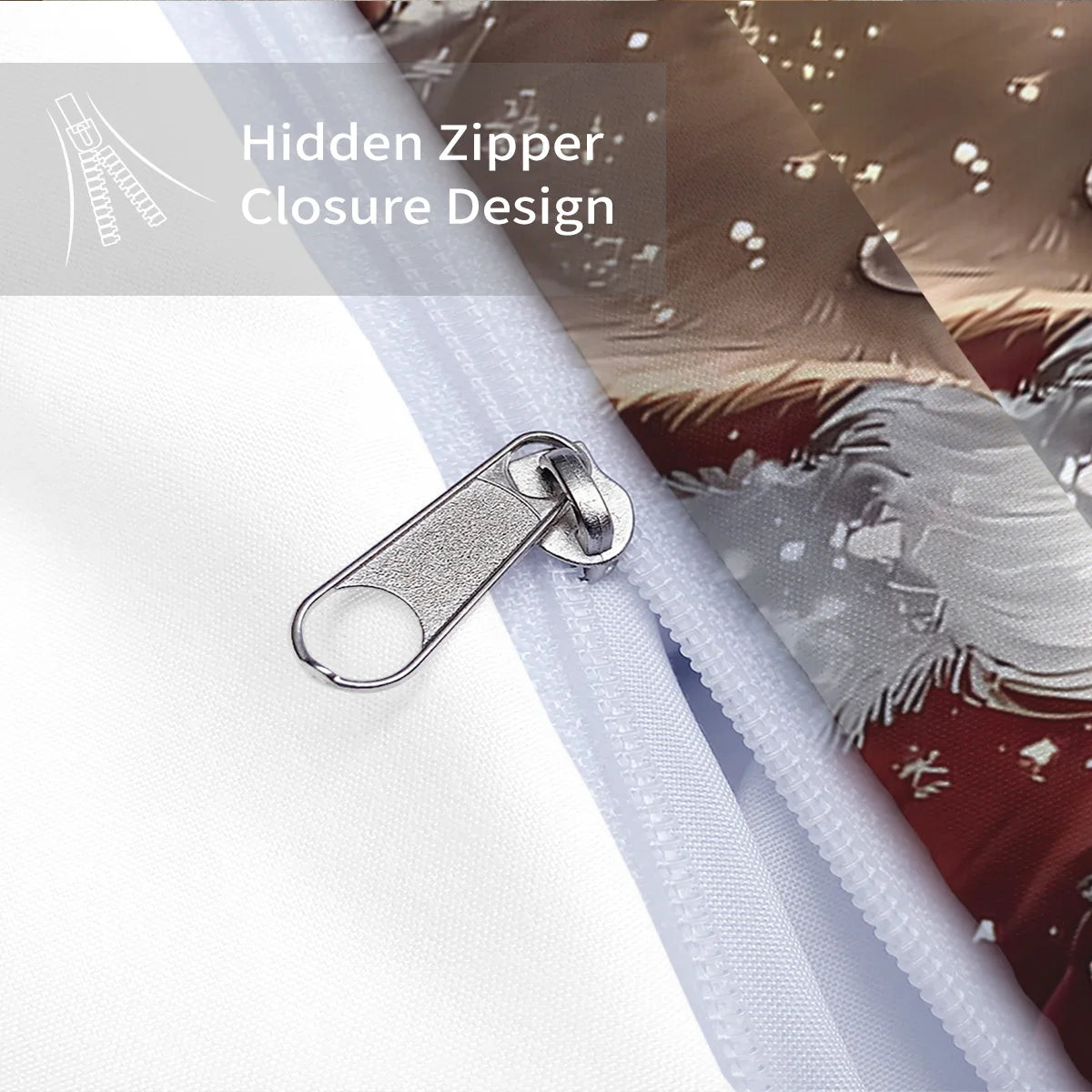 3pcs Santa Claus Printed Bedding Set