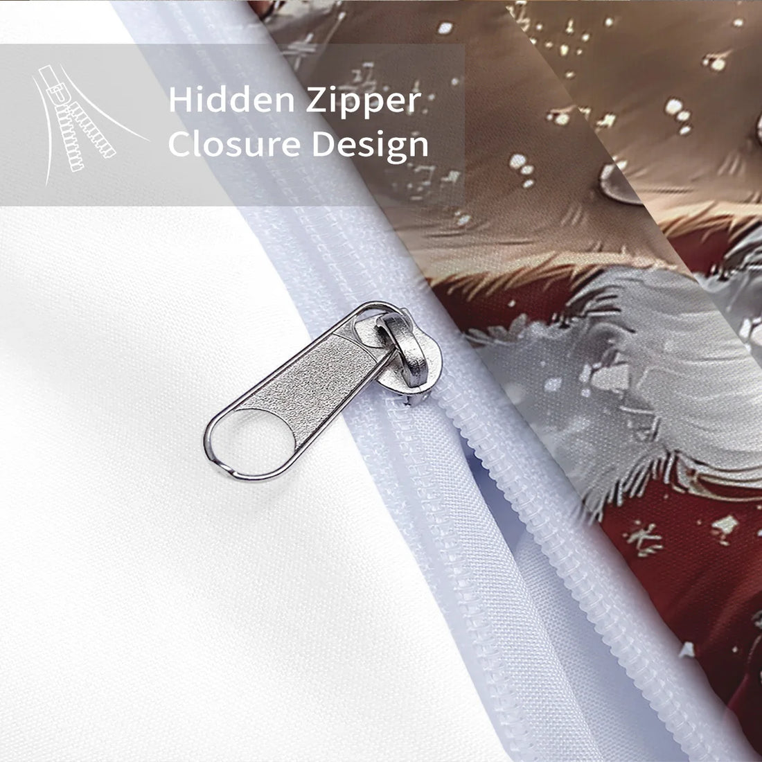 3pcs Santa Claus Printed Bedding Set