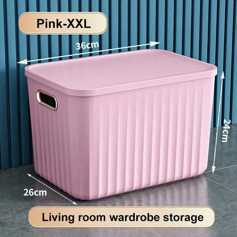 Sundries Storage Boxes with Lid Light Luxury Snacks Toys Storage