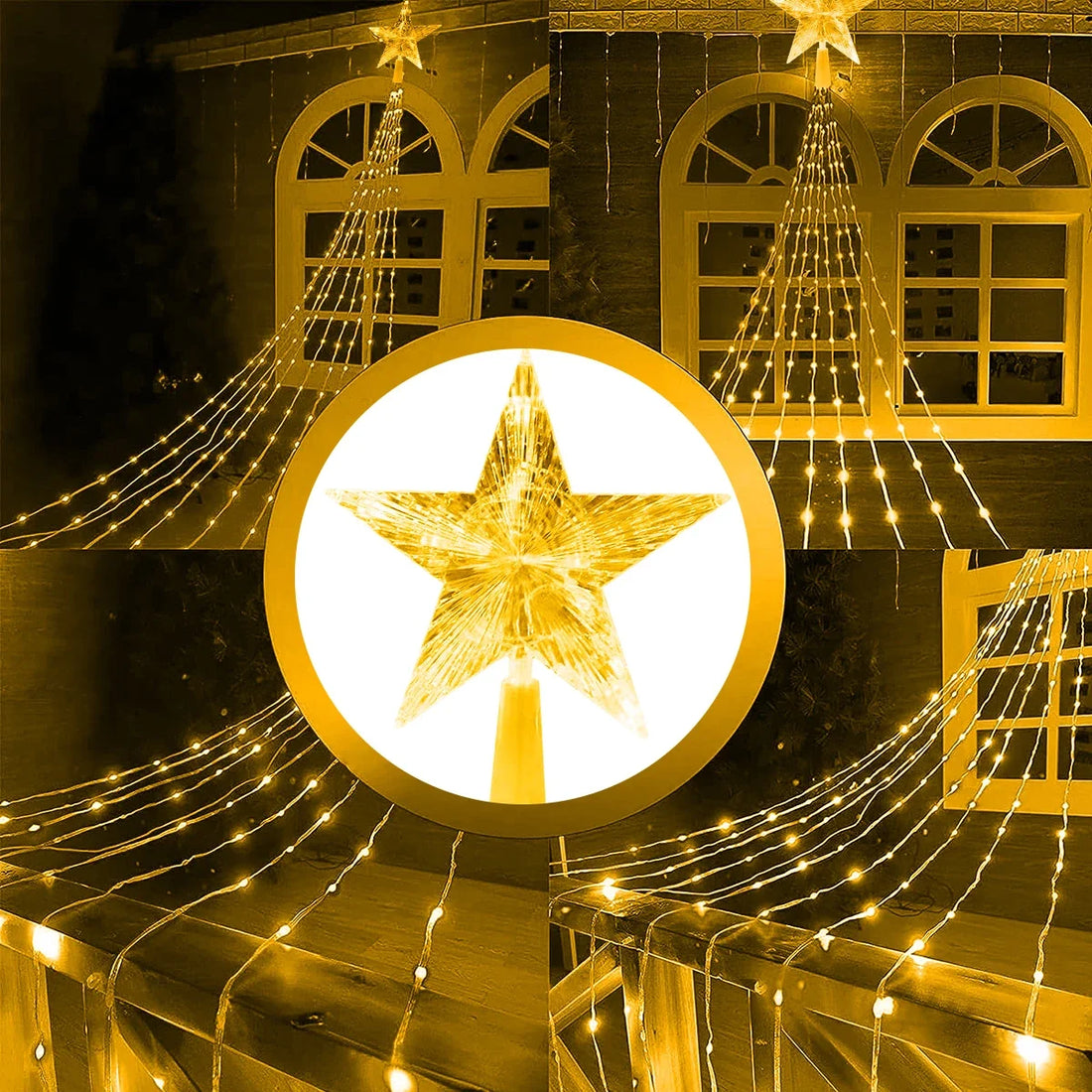 Christmas Decoration Solar String Lights 2/3M LED Star Fairy Lights Outdoor