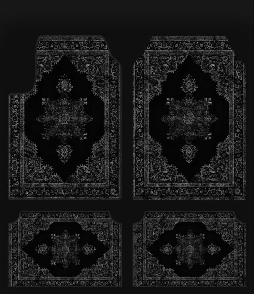 Set of Bohemian Style Floor Mat Universal Size Car Foot Mat