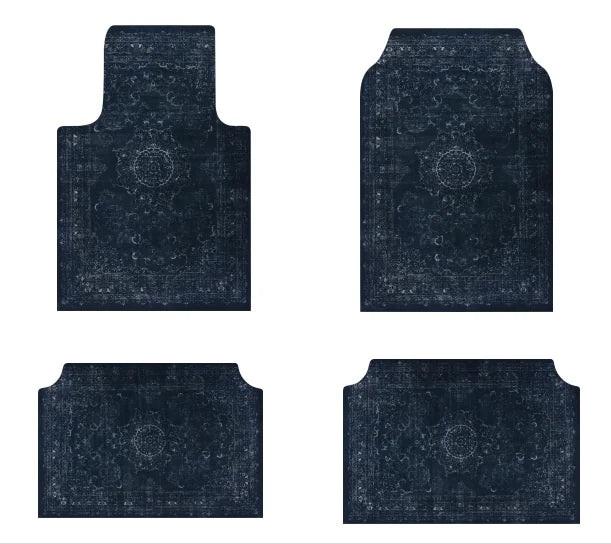 Set of Bohemian Style Floor Mat Universal Size Car Foot Mat