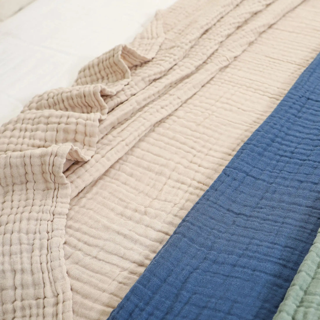 150X200cm Large Size Baby Blanket Cotton Gauze 6layer Muslin Blankets