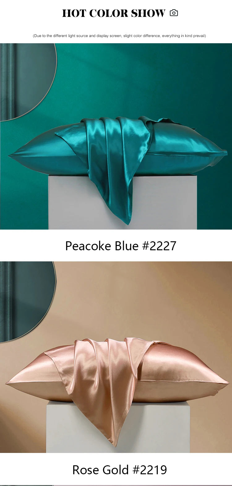 100% Natural Mulberry Silk Pillowcase With OEKO-TEX