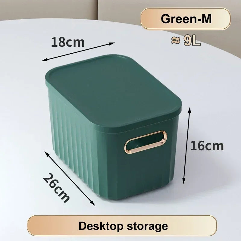 Sundries Storage Boxes with Lid Light Luxury Snacks Toys Storage