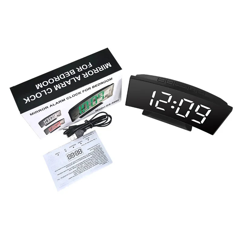 LED Digital Electronic Clock Backlight Large Number Alarm Clock