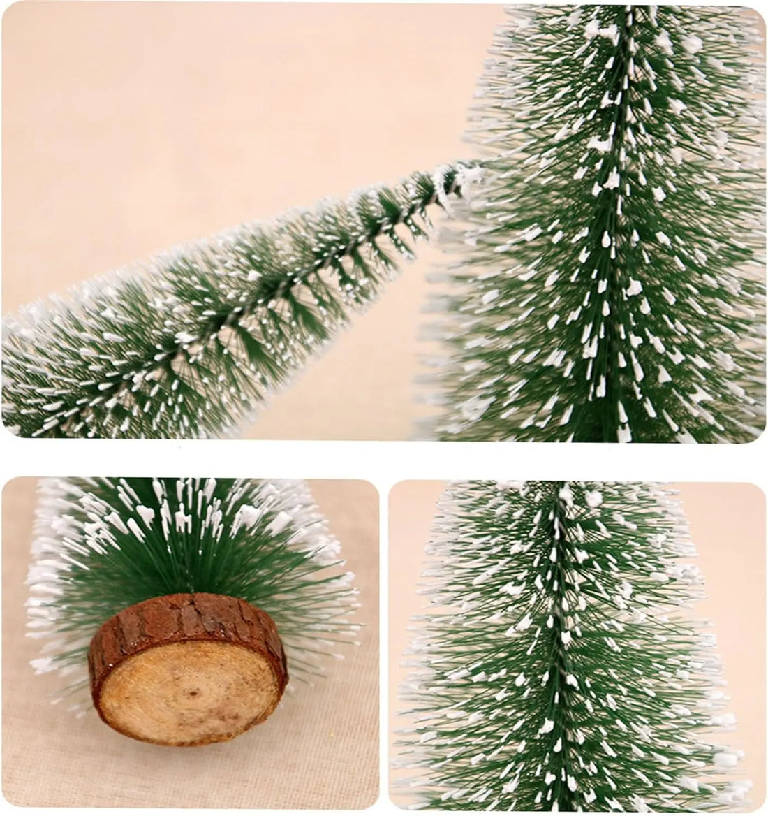 Mini Christmas Tree Bottle Brush Tree Artificial Green Christmas