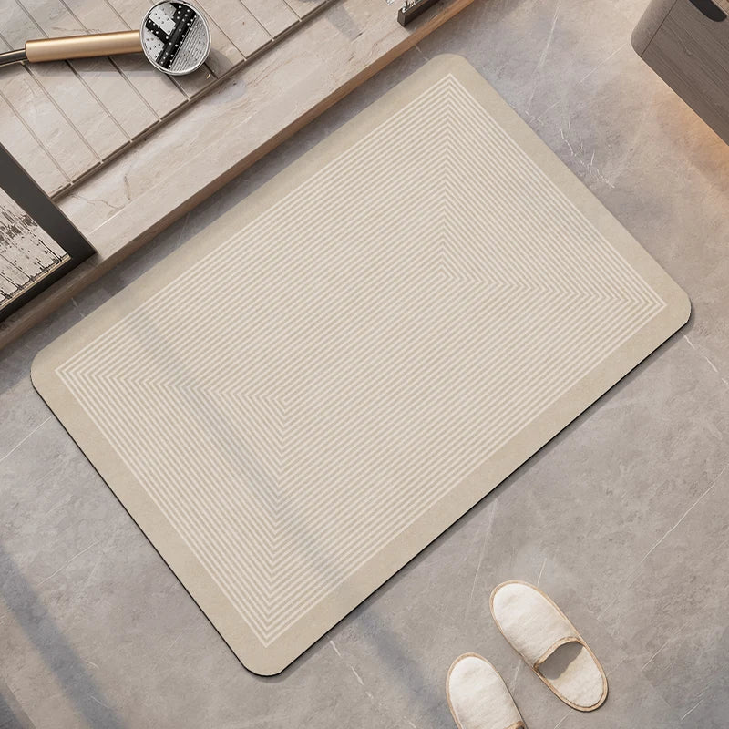 Non-Slip Diatomite Bath Mat Bathroom Foot Mats