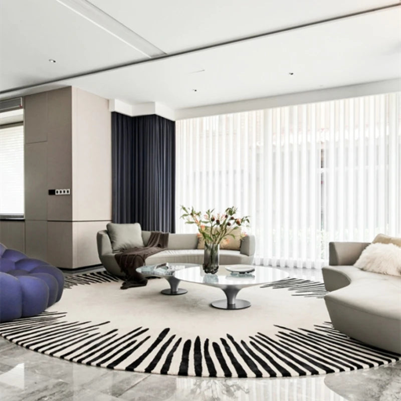 Fluffy Soft Living Room Decoration Carpet Light Luxury Rugs for Bedroom