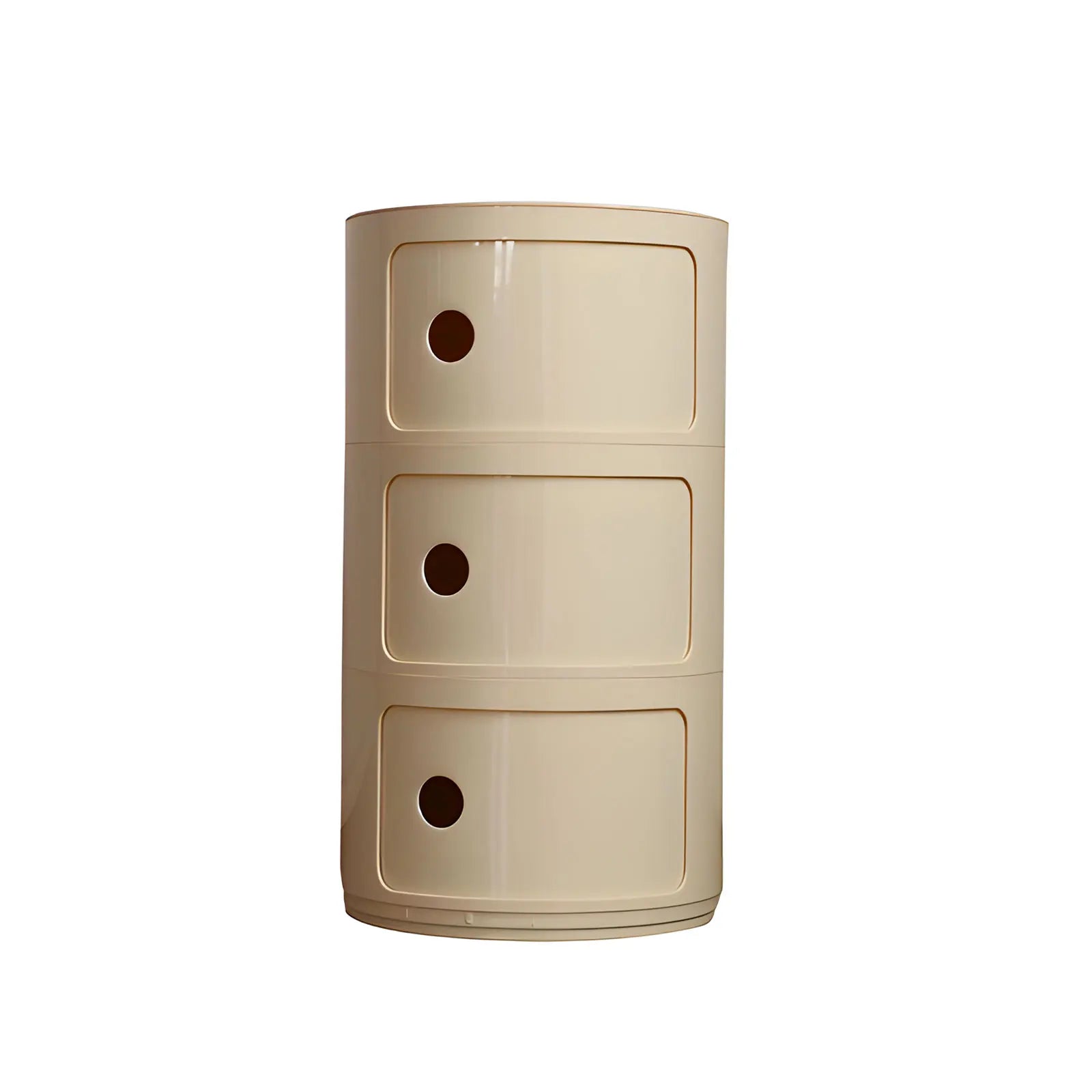 Podofo Round Bedside Cabinet Table