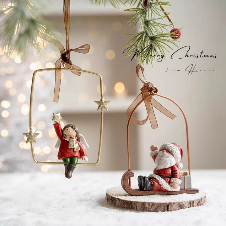 Pendants Creative Christmas Tree Toppers Fashion Santa Claus