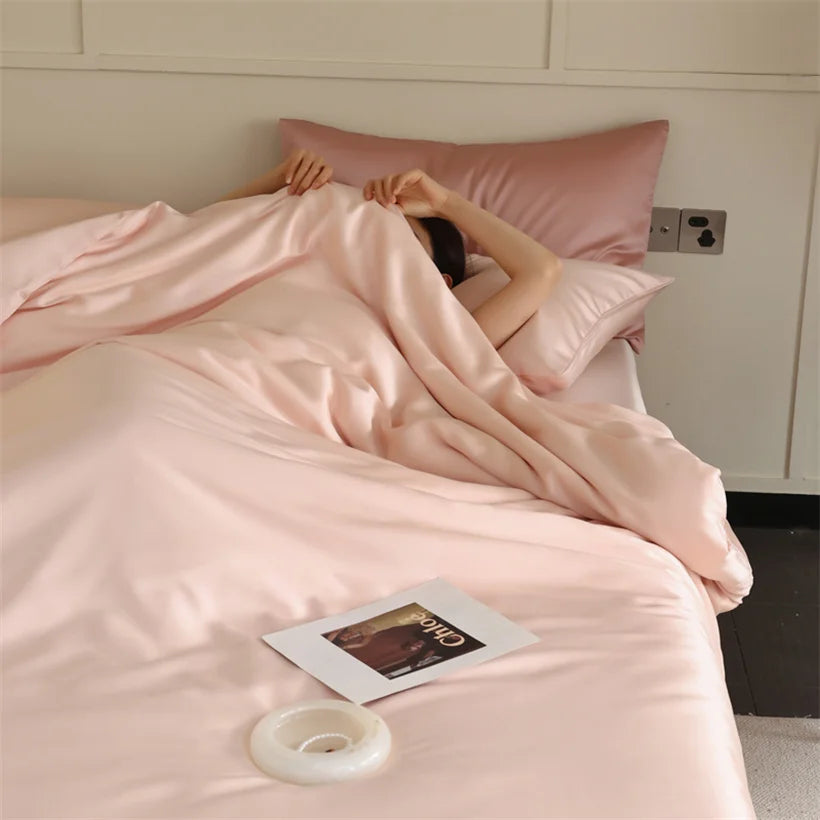 Mulberry Silk Bedding Set Luxury Natural 100% Silk Duvet Cover Set