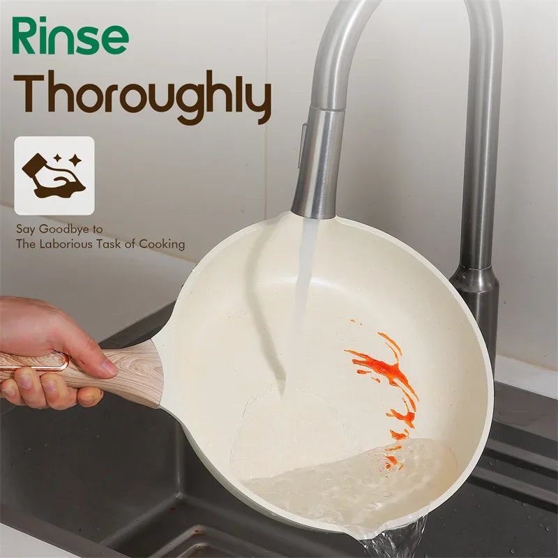 DONNOR Pot and Pan Set Non stick Frying pan 15/16Pcs Cookware