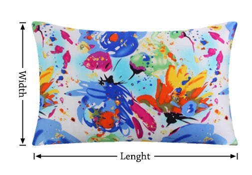 New 100% Nature Mulberry Floral Silk Pillowcase Zipper Pillow Case