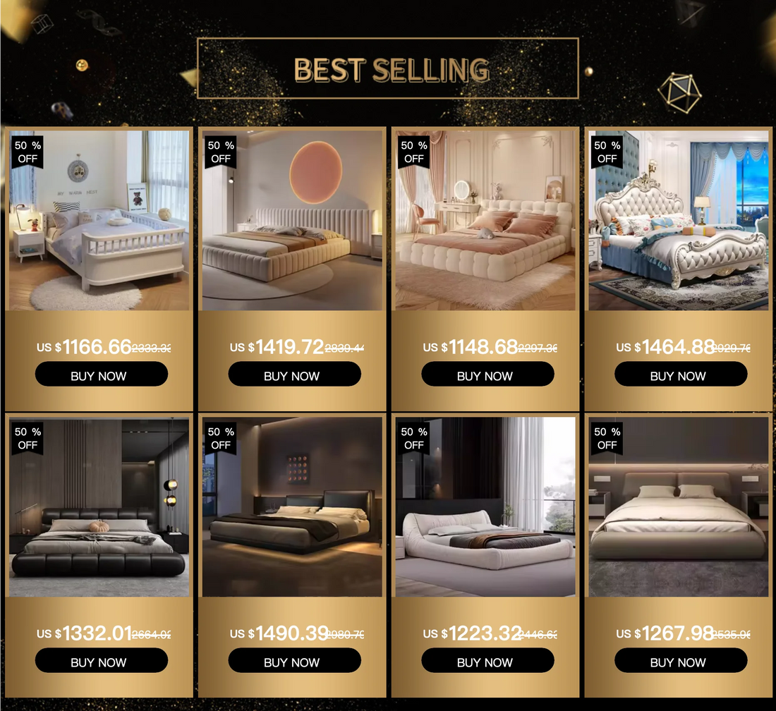 High End European Double Bed Headboard Glamorous Full Size