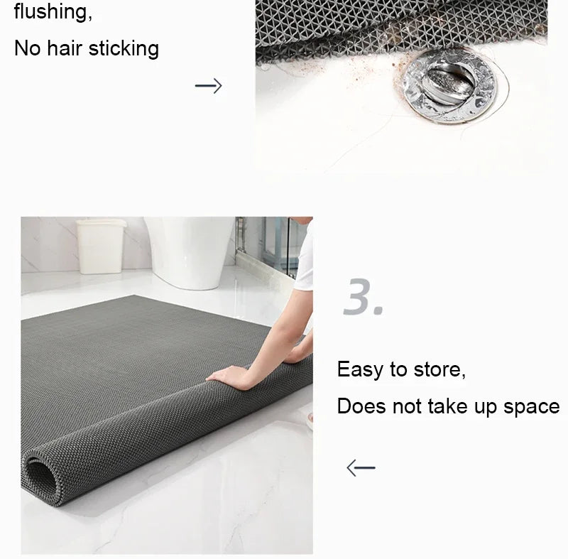 NEW Bathroom non-slip mat Hollowed out toilet waterproof shower room