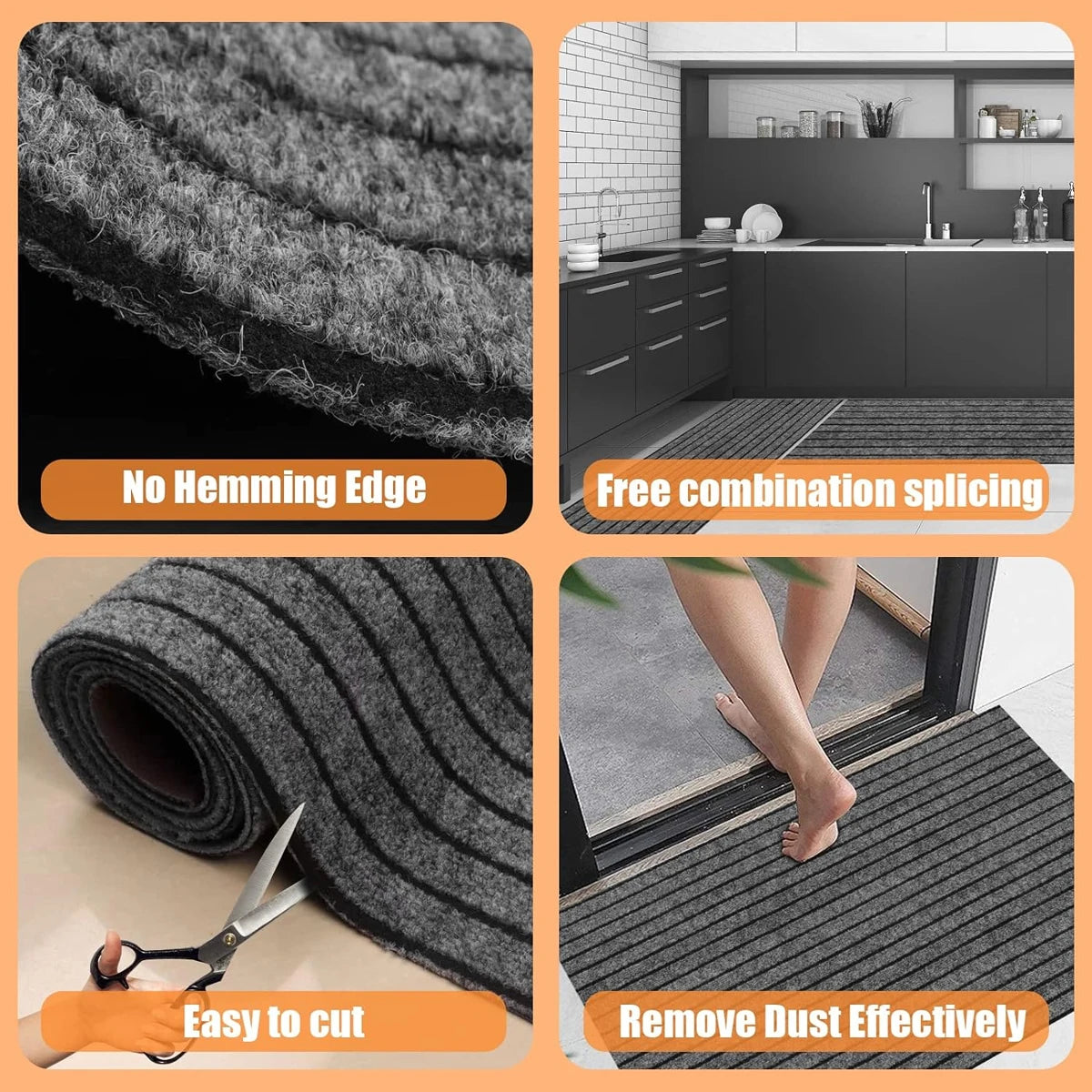 Washable non-slip carpet