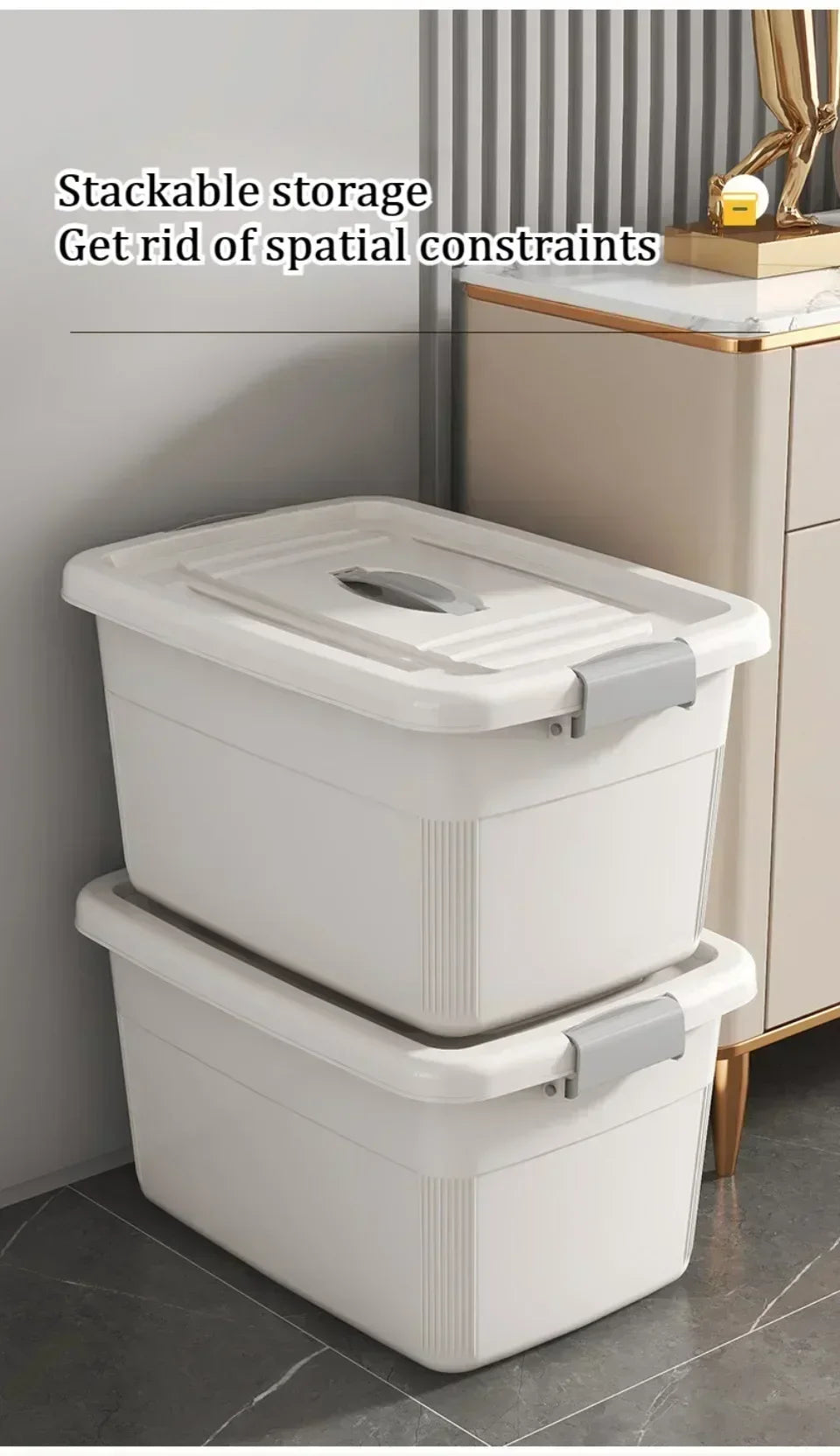 Dustproof Covered Storage Box Durable Large Plastic Storage Box
